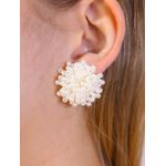 Brinco chuveirinho de miçanga