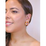 Brinco torcido de miçanga