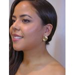 Brinco moeda texturizado