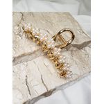 Presilha Grande Flor de Pérolas