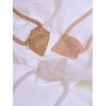 Colar brilhante com pingente