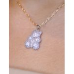 Colar bear cravejado