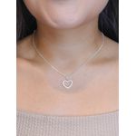 Colar Coração cravejado