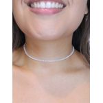 Colar riviera folheado a prata