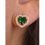 Conjunto festa coração verde