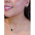 Conjunto festa coração verde