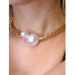 Conjunto pérola fio torcido