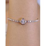 Pulseira gota zircônia