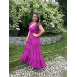 Vestido Max Com Elástico Crepe 3 Marias REF:411120