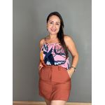 Blusa Estampada Viscolinho REF:410812