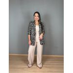 Blazer Animal Print Detalhe Lapela REF:LV2199