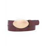 Cinto Fivela Oval Dourada Fosca REF:OYGN171