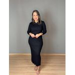 Conjunto Modal Saia Midi Canelado REF:HZ203