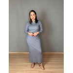 Conjunto Modal Saia Midi Canelado REF:HZ203