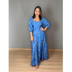 Vestido Estampado Longo Com Bojo Viscose REF:V0605E