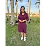 Chemise Midi Viscose Com Faixa REF:730313