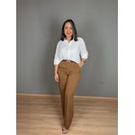 Calça Com Cinto Pantalona Com Pregas REF:ME3026