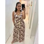 Macacão Estampado Regata Pantalona Visco REF:M0451E