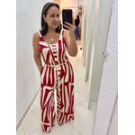 Macacão Estampado Regata Pantalona Visco REF:M0451E