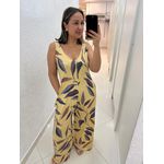 Macacão Estampado Regata Pantalona Visco REF:M0451E