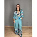 Conjunto Estampado Pantalona Com Top Manga 3/4 REF:CJ0491E