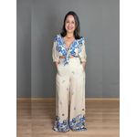 Conjunto Estampado Pantalona Com Top Manga 3/4 REF:CJ0491E
