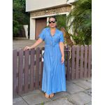 Chemise Longo Com Faixa Botão de Madeira REF:KS852