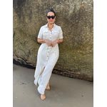 Chemise Longo Com Faixa Botão de Madeira REF:KS852