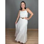 Vestido Alcinha Longo 3 Marias Linho REF:KD676