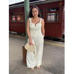 Conjunto Alcinha Pantalona Linho Com Detalhe REF:YX1337