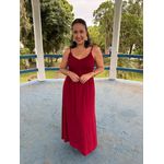 Vestido Alcinha Longo Com Elastec Viscose REF:411993