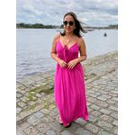 Vestido Alcinha Longo Viscose Com Laço REF:230337