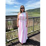 Vestido Longo Com Estampa Nula Manga REF:VS0571