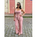 Conjunto Alcinha Calça Com Top Listrado REF:CJ0532
