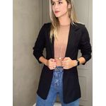 Blazer Longo Ju Preto