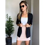 Blazer Longo Ju Preto