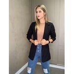 Blazer Longo Ju Preto