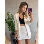 Blazer Longo Ju Branco