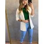Blazer Longo Ju Branco