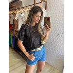 BLUSA PAETÊ PRETO