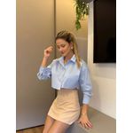 CAMISA CROPPED AZUL