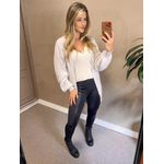 Cardigan Tricô Branco