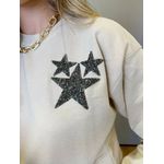 CROPPED MOLETOM BORDADO NUDE
