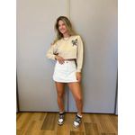 CROPPED MOLETOM BORDADO NUDE