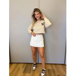 CROPPED MOLETOM BORDADO NUDE