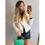 Jaqueta de Couro Off White