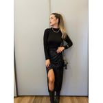 SAIA MIDI PAETÊ PRETO