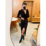 SAIA MIDI PAETÊ PRETO