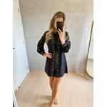 CHEMISE VESTIDO BORDADO PRETO
