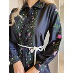 CHEMISE VESTIDO BORDADO PRETO